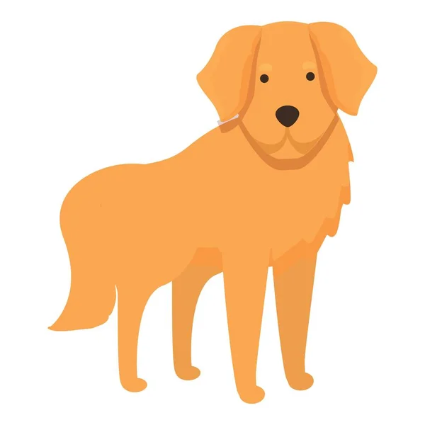 Dog Retriever Ícone Cartoon Vector Cabeça Cachorro Cara Estimação —  Vetores de Stock