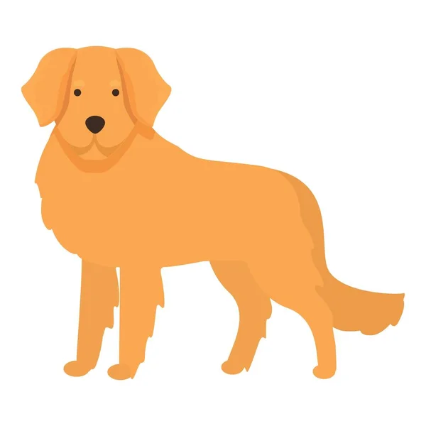 Animal Pet Icon Icon Cartoon Vector Выгульщик Собак Золотая Собака — стоковый вектор