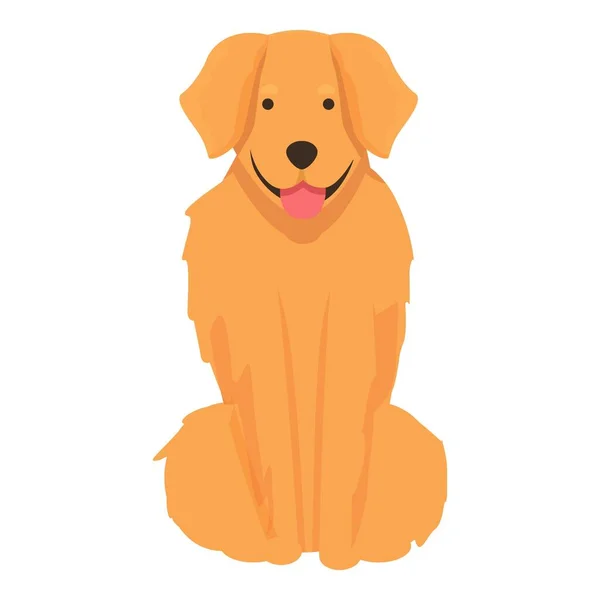 Animal Estimação Ícone Cartoon Vector Cabeça Cachorro Pose Canina — Vetor de Stock