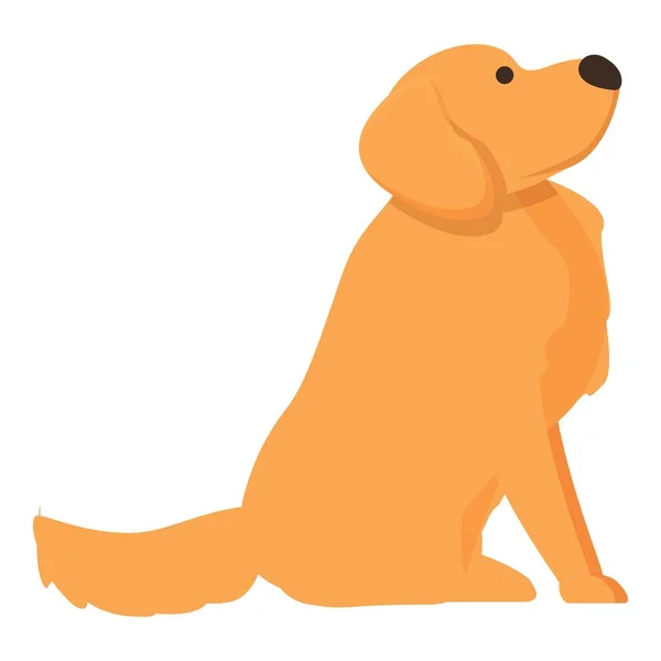 Εγχώρια Εικονίδιο Σκύλου Διάνυσμα Κινουμένων Σχεδίων Σκύλος Κατοικίδιο Ζώο Χαρούμενο — Διανυσματικό Αρχείο