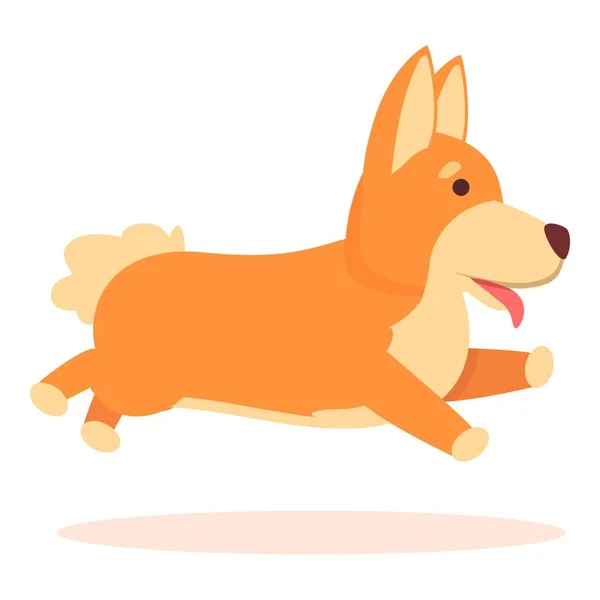 Saut Pied Animal Icône Dessin Animé Vecteur Canine Royale Impression — Image vectorielle