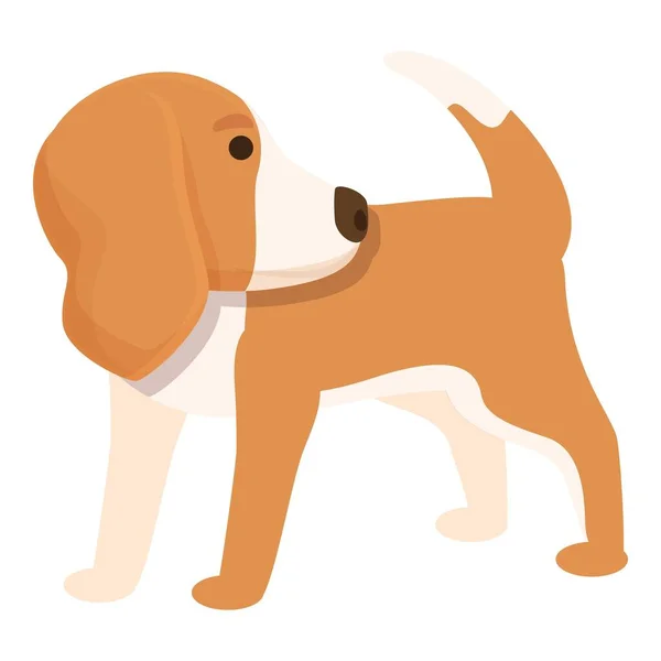 Χαριτωμένο Εικονίδιο Σκύλου Φορέα Κινουμένων Σχεδίων Κουτάβι Σκύλος Συντροφιάς — Διανυσματικό Αρχείο