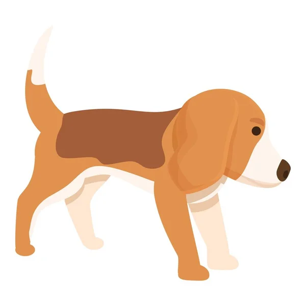 Cachorro Ícone Cartoon Vector Corre Animal Canino Bonito — Vetor de Stock