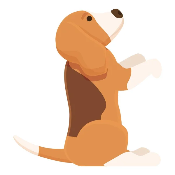 Αναπαραγωγή Εικονίδιο Κουτάβι Διάνυσμα Κινουμένων Σχεδίων Σκυλίσιο Ζώο Χαριτωμένο Σκυλί — Διανυσματικό Αρχείο