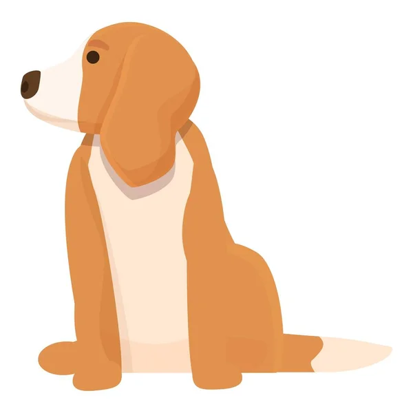 Stand Σκυλί Εικονίδιο Διάνυσμα Κινουμένων Σχεδίων Κουτάβι Γλυκό Αξιολάτρευτο Σκυλί — Διανυσματικό Αρχείο