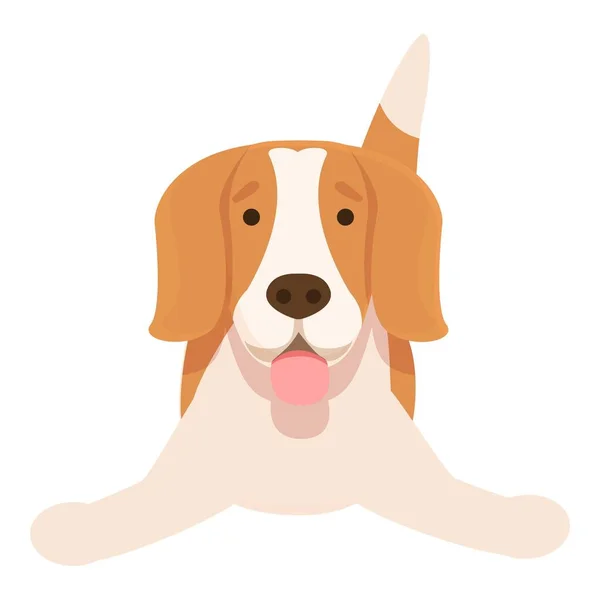 Ready Dog Icon Cartoon Vector Utíkej Zvíře Roztomilý Pes — Stockový vektor