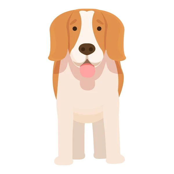 Muso Cane Icona Vettore Cartone Animato Animale Azione Azione Canina — Vettoriale Stock