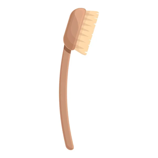 Skin Brush Icon Cartoon Vector Dry Tool Mental Health — Stock Vector