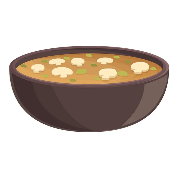 Σούπα Γεύμα Εικονίδιο Κινουμένων Σχεδίων Φορέα Φαγητό Ζεστό Κρέας — Διανυσματικό Αρχείο