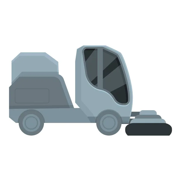 Sweeper Icon Cartoon Vector Street Truck City Vehicle — Stock Vector