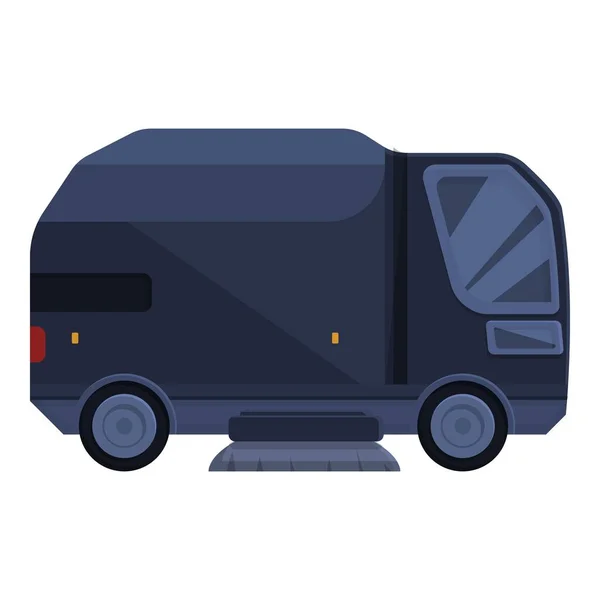 Fegende Maschine Symbol Cartoon Vektor Street Truck Saubereres Fahrzeug — Stockvektor
