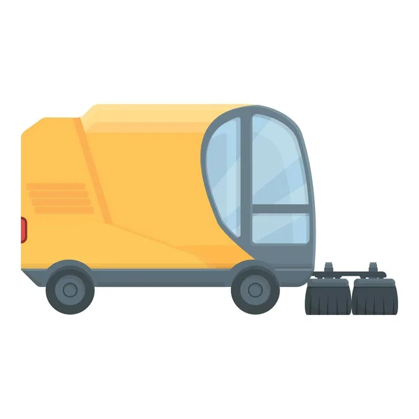 Kehrmaschine Symbol Cartoon Vektor Lastkraftwagen Fahrzeugstadt — Stockvektor