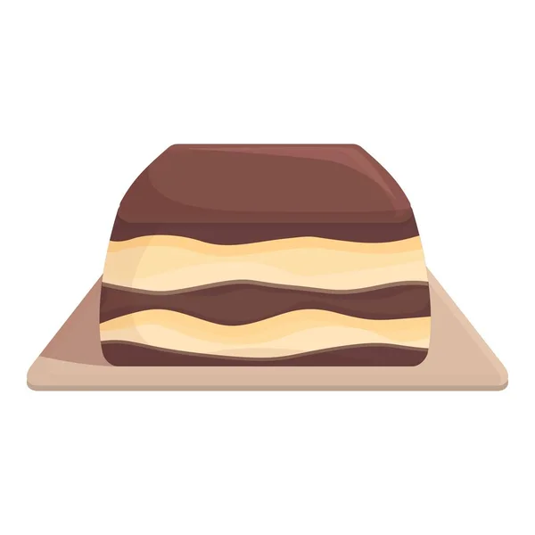 Restaurant Tiramisu Symbol Cartoon Vektor Kuchendessert Vorhanden Teigtaschen — Stockvektor