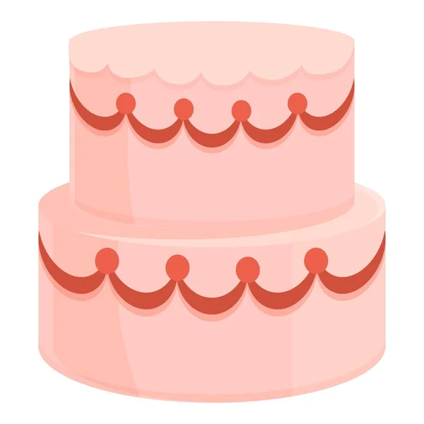 Braut Hochzeitstorte Ikone Cartoon Vektor Sahneparty Süße Torte — Stockvektor
