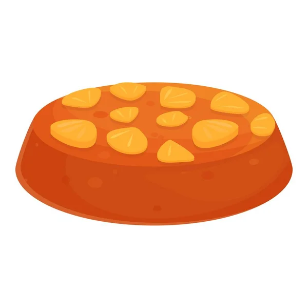 Торт Значок Мультфільм Вектор Приготування Пирога Тонкий Цукор Топ — стоковий вектор