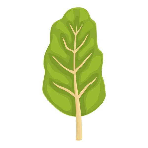 自然カードのアイコン漫画のベクトル 緑の植物 — ストックベクタ