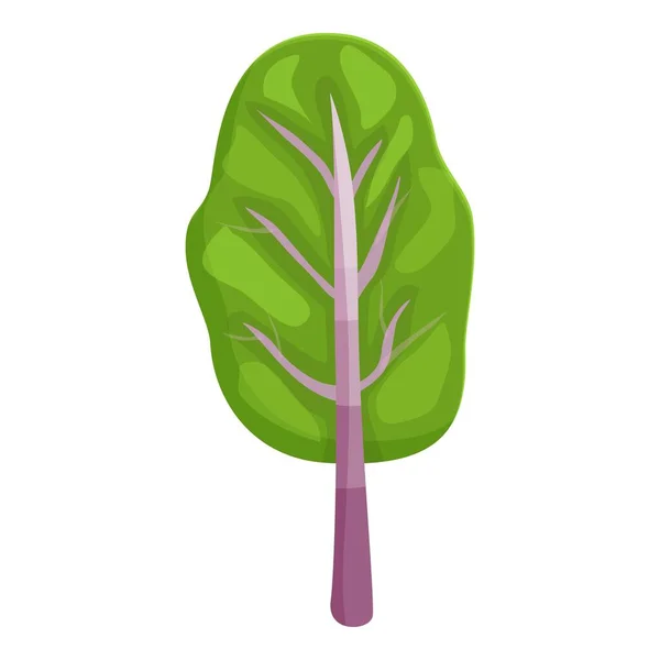ビタミンカードのアイコン漫画のベクトル 緑の植物 農業サラダ — ストックベクタ