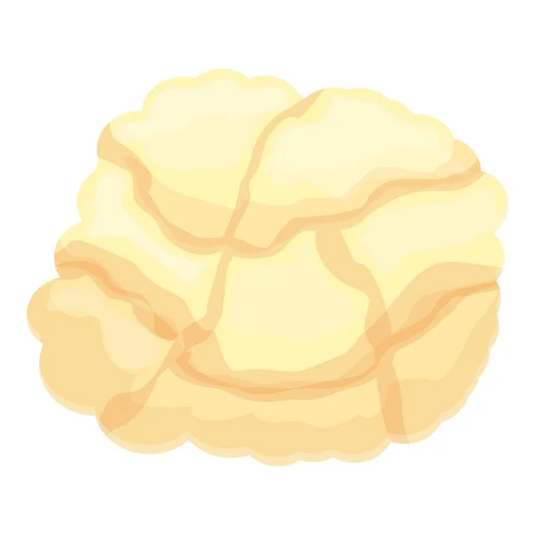 Vegetable Cauliflower Icon Cartoon Vector Cabbage Food Organic Farm — Stock Vector