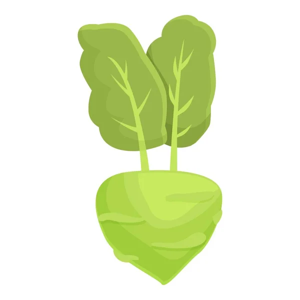 農業コフラビのアイコン漫画のベクトル 健康食品 有機植物 — ストックベクタ