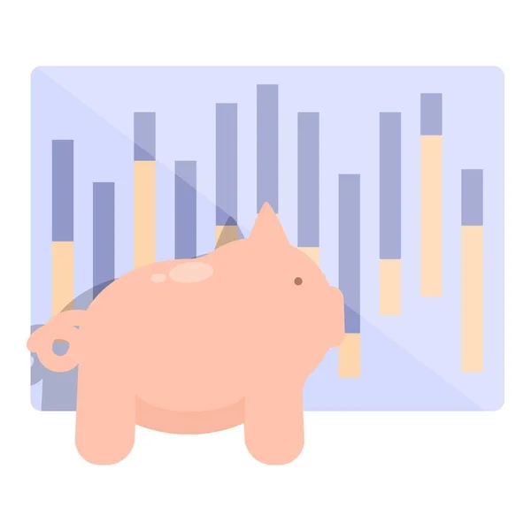 Piggybank Comércio Ícone Cartoon Vector Escola Dinheiro Estudo Pessoas —  Vetores de Stock