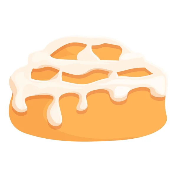 忍者卷发图标卡通矢量 糕点食品 甜蛋糕 — 图库矢量图片