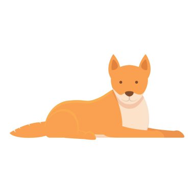 Sakin ol memeli ikonu karikatür vektörü. Avusturalya köpeği. Şirin hayvan.