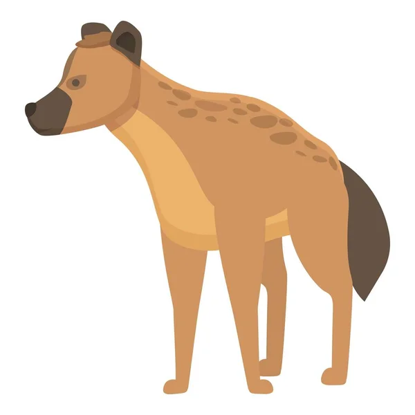 Savanna Hyena Icon Cartoon Вектор Симпатичное Животное Групповое Лицо — стоковый вектор