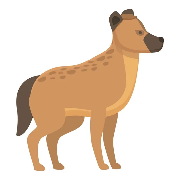 Junge Hyäne Ikone Cartoon Vektor Wildes Tier Niedliches Säugetier — Stockvektor