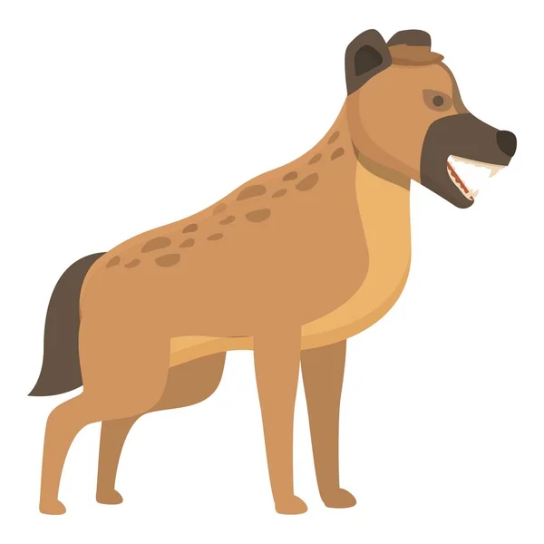 Predator Icon Vector Desene Animate Drăguţ Animal Natura Sălbatică — Vector de stoc