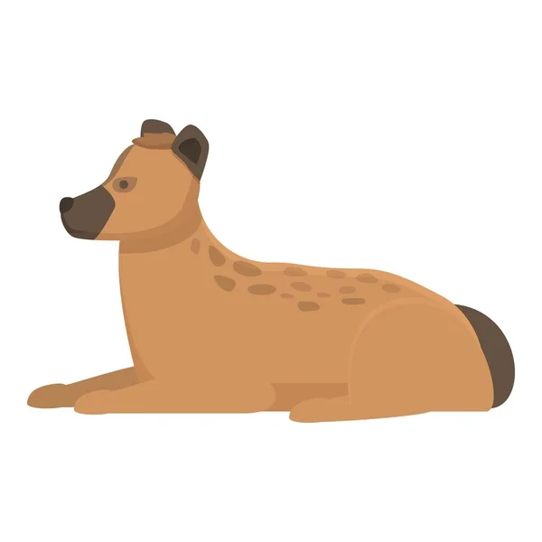 Velký Hyena Ikona Karikatura Vektor Divoké Zvíře Přírodní Predátor — Stockový vektor