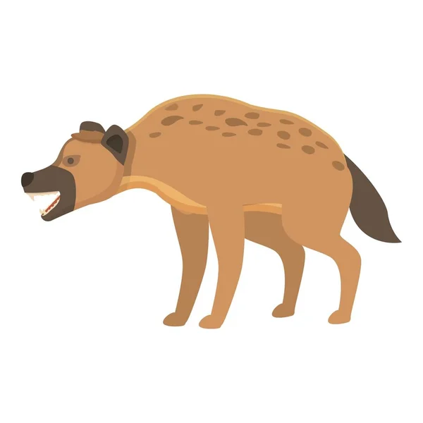 Hyena Animal Icon Cartoon Vector Cute Wild Nature Predator — Stock Vector