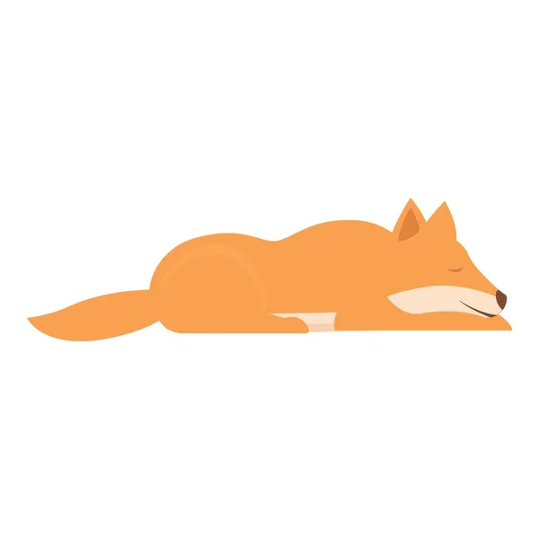 Спящий Вектор Иконы Собак Динго Австралийская Природа Милые Млекопитающие — стоковый вектор