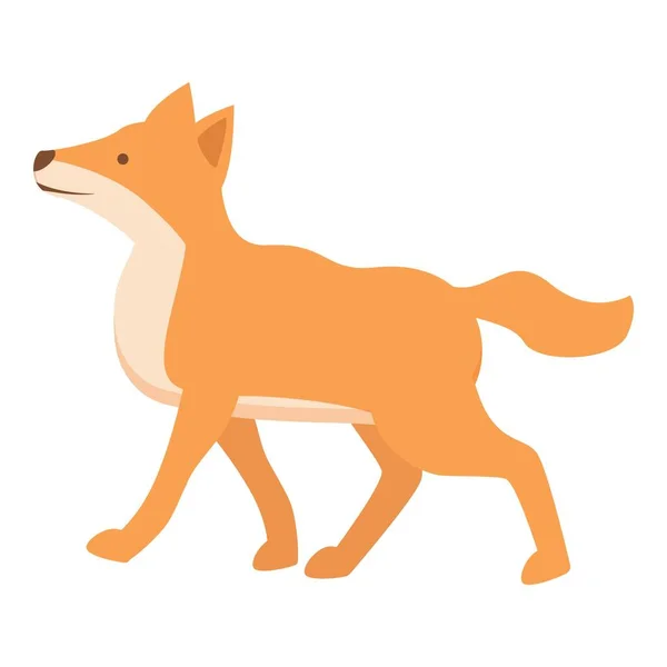 Вектор Иконы Собаки Динго Дикое Животное Милые Млекопитающие — стоковый вектор