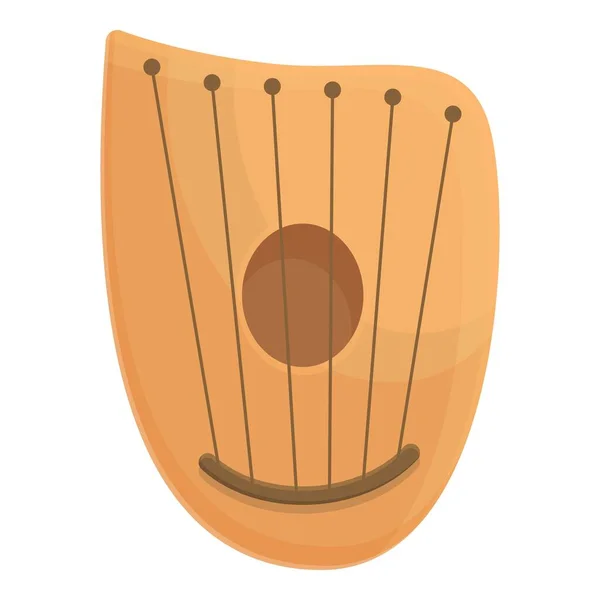 Finlandia Gusli Icono Vector Dibujos Animados Instrumento Acordes Música Retro — Vector de stock