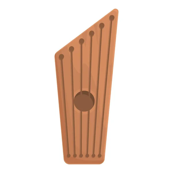 Chord Kantele Icon Cartoon Vector Gusli Music Traditional String — Stock Vector
