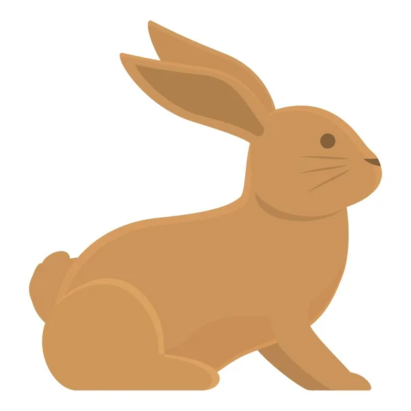 Kahverengi Tavşan Karikatür Vektörü Tatlı Tavşancık Tavşan Atlayışı — Stok Vektör