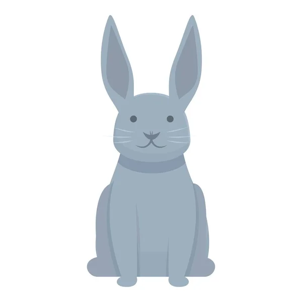 Gri Tavşan Karikatür Vektörü Paskalya Hayvanı Kemirgen Yaban Hayatı — Stok Vektör