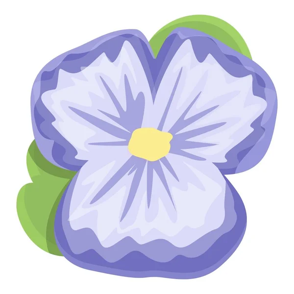 Природа Цветочная Икона Вектора Цветочный Фиолетовый Дикий Цветок — стоковый вектор