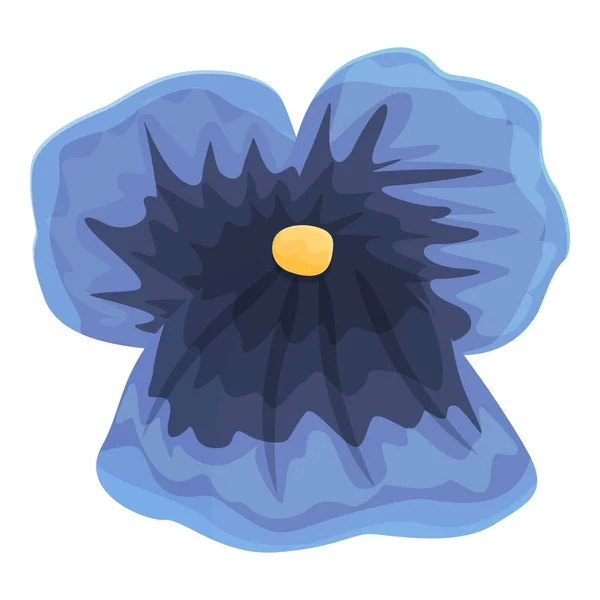 Icono Flor Azul Vector Dibujos Animados Marica Floral Rosa Primavera — Vector de stock