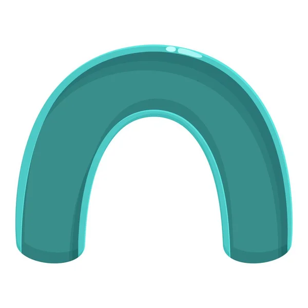 Mouthguard Stockage Icône Dessin Animé Vecteur Garde Dentaire Équipement Protection — Image vectorielle