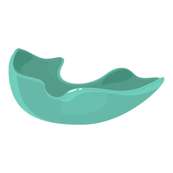 Snoring Mouthguard Ícone Cartoon Vector Protecção Dentária Equipamento Boxe — Vetor de Stock