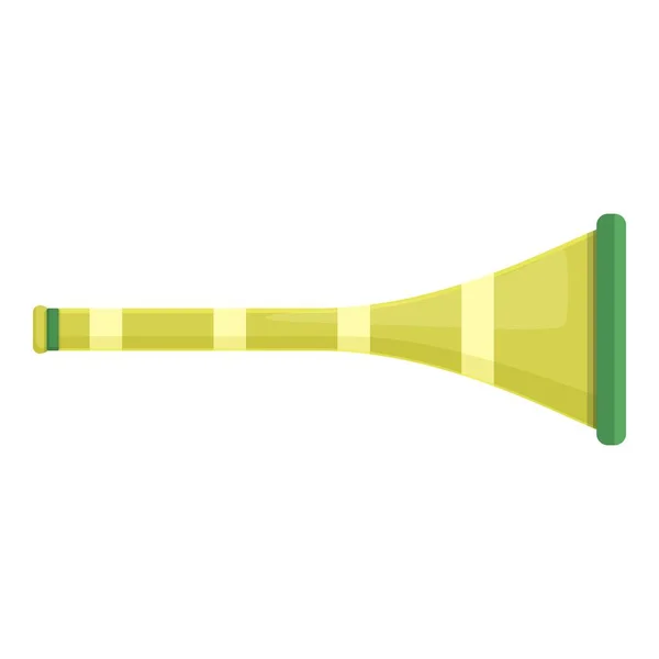 Soccer Vuvuzela Icône Dessin Animé Vecteur Ventilateur Trompette Partie Corne — Image vectorielle