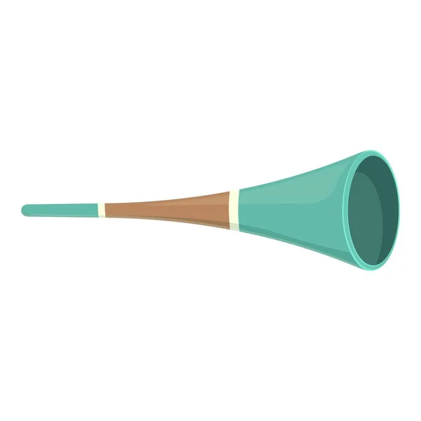 Ventilador Vuvuzela Ícone Cartoon Vector Chifre Futebol Esporte Tubulação — Vetor de Stock