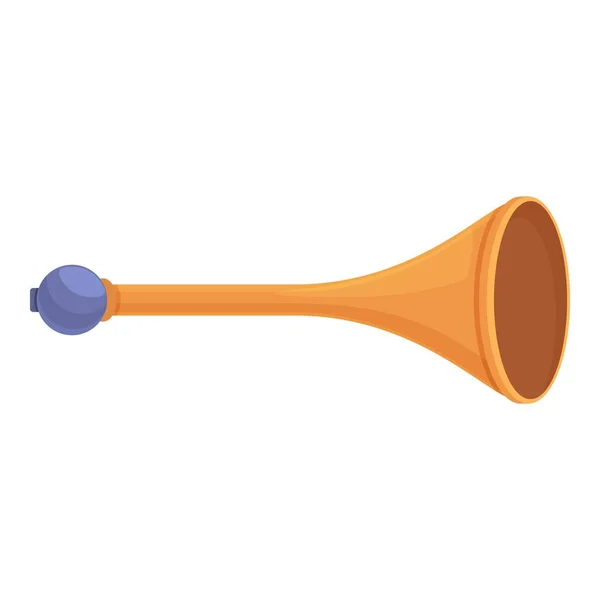Nagy Vuvuzela Ikon Rajzfilm Vektor Foci Kürt Sportcső — Stock Vector