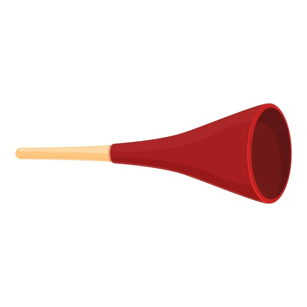 Vuvuzela Tasarım Karikatür Vektörü Futbol Kornası Fan Trompeti — Stok Vektör