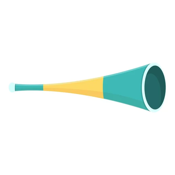 Partie Vuvuzela Icône Dessin Animé Vecteur Cor Foot Ventilateur Trompette — Image vectorielle