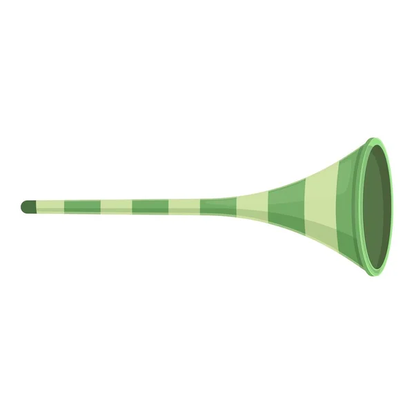 Tubo Vuvuzela Ícone Cartoon Vector Chifre Futebol Desporto Orador — Vetor de Stock