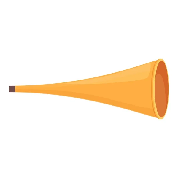 Flyer Vuvuzela Simge Karikatür Vektörü Futbol Kornası Fan Trompeti — Stok Vektör