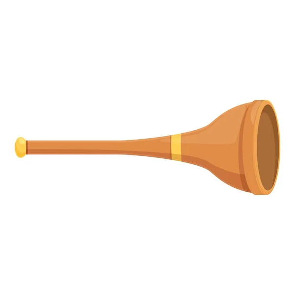 Hang Vuvuzela Ikon Rajzfilm Vektor Foci Kürt Ventilátor Hangszóró — Stock Vector