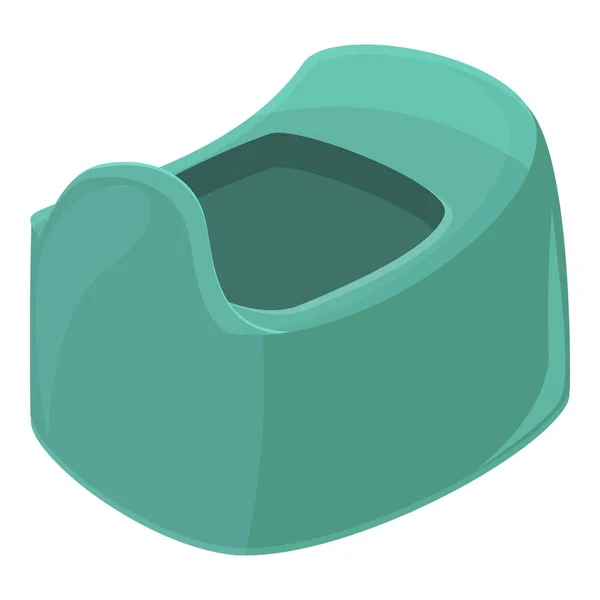 Enfant Pot Icône Dessin Animé Vecteur Toilettes Bébé Pot Objet — Image vectorielle